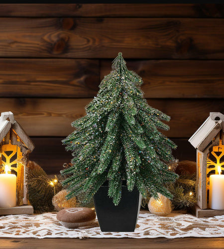 Aimmop 12inch Christmas Tree Artificial Decoration 90 Branch Tips Green 1Pack