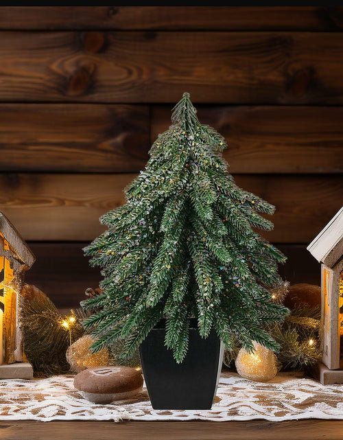 Load image into Gallery viewer, Aimmop 12inch Christmas Tree Artificial Decoration 90 Branch Tips Green 1Pack
