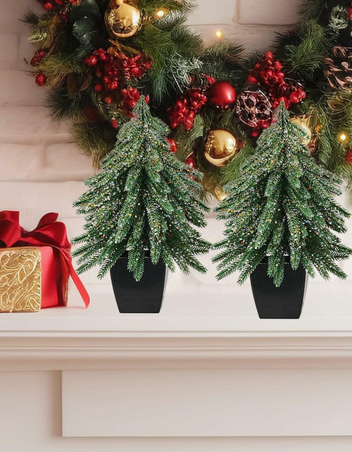 Load image into Gallery viewer, Aimmop 12inch Christmas Tree Artificial Decoration 90 Branch Tips Green 1Pack
