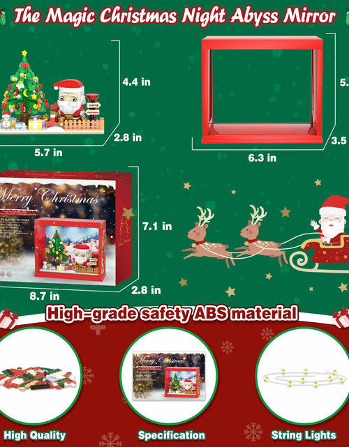 Load image into Gallery viewer, Bestbase Santa Claus Christmas Tree Building Blocks Kit 512pc LED Light
