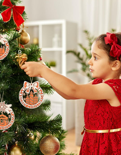 Load image into Gallery viewer, Wooden Christmas Tree Ornaments Hanging Decorations Indoor Home Decor
