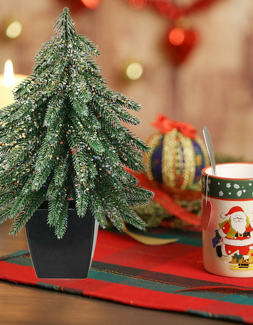 Load image into Gallery viewer, Aimmop 12inch Christmas Tree Artificial Decoration 90 Branch Tips Green 1Pack
