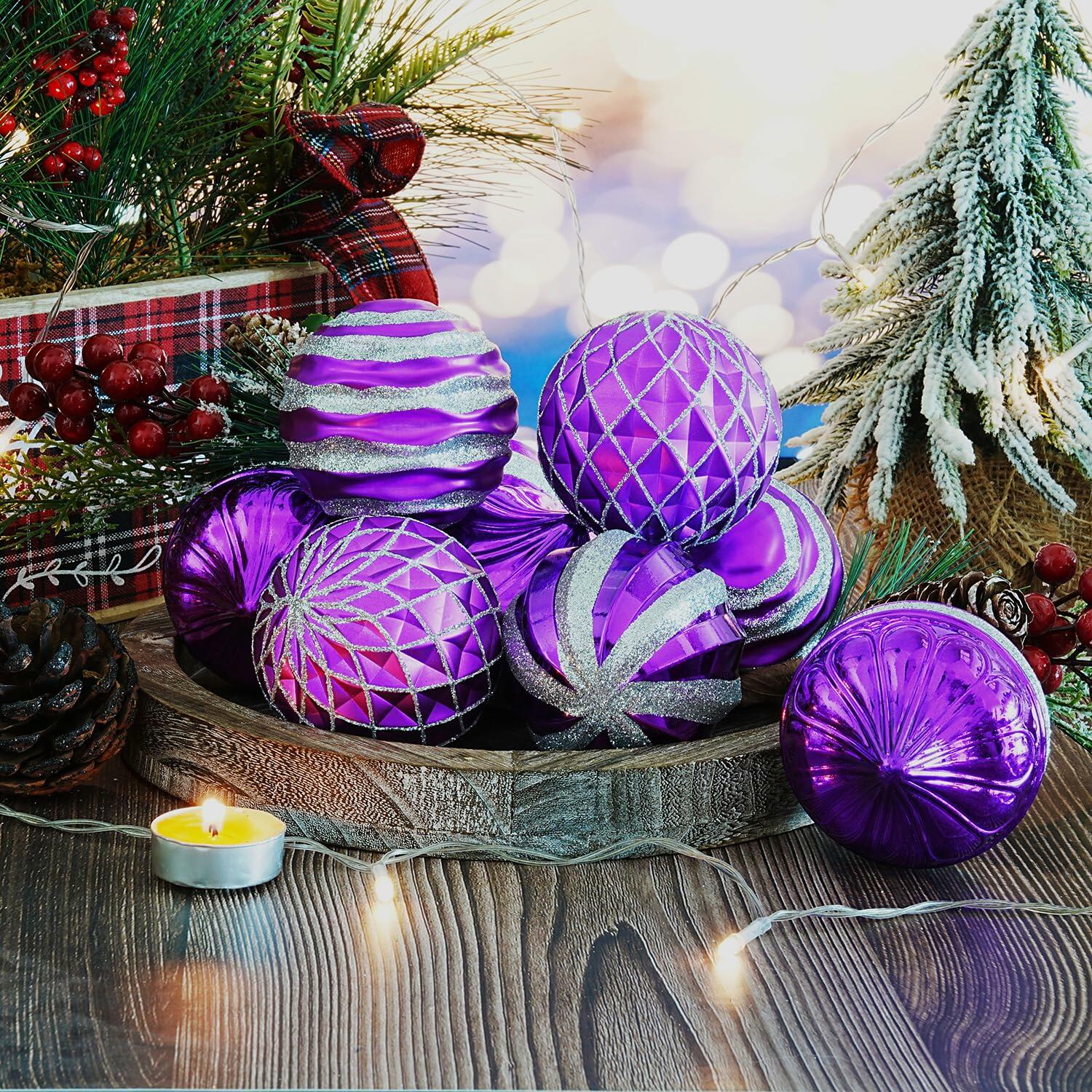 Dohance Christmas Ornaments Set 9ct Tree Decoration Balls Holiday Decor