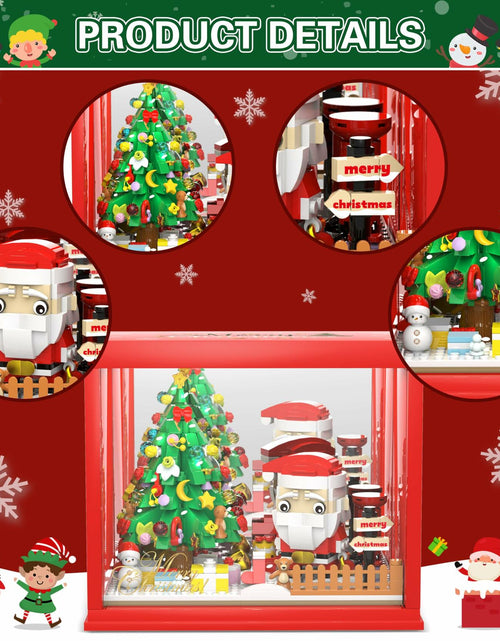 Load image into Gallery viewer, Bestbase Santa Claus Christmas Tree Building Blocks Kit 512pc LED Light
