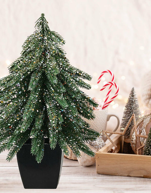 Load image into Gallery viewer, Aimmop 12inch Christmas Tree Artificial Decoration 90 Branch Tips Green 1Pack
