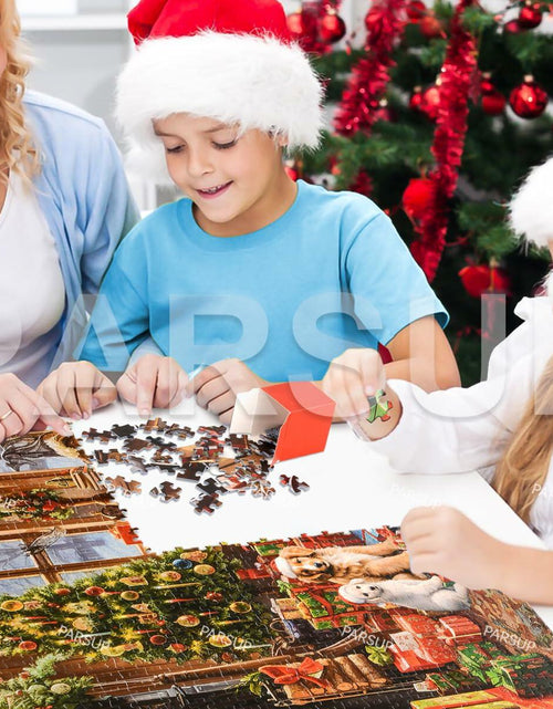 Load image into Gallery viewer, Christmas Advent Calendar 2025 Fireplace Jigsaw Puzzle 1000pc 27.6x19.7in
