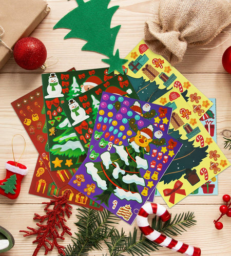 40 Sheets Christmas Tree Stickers DIY Crafts Party Present Supply