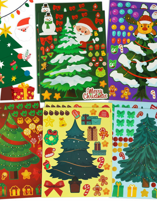Load image into Gallery viewer, 40 Sheets Christmas Tree Stickers DIY Crafts Party Present Supply
