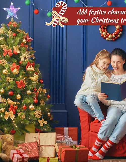 Load image into Gallery viewer, Riakrum Christmas Star Tree Topper Lights 9.5in USB Remote Multicolor 2pcs
