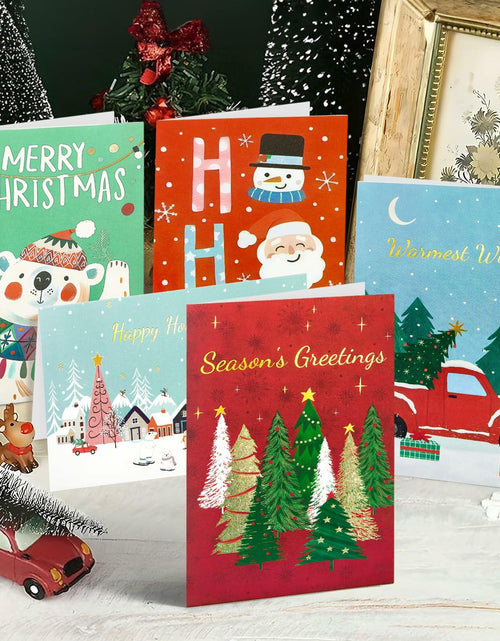 Load image into Gallery viewer, [Like New] STYPOP Christmas Cards 24-Pack 4x6 Assorted Designs with Envelopes
