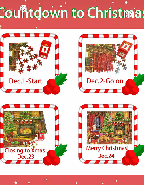 Load image into Gallery viewer, Puzzle Advent Calendar 2024 1008PCS 24 Days Countdown 27.56x19.68 Inch
