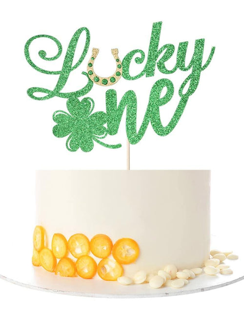Load image into Gallery viewer, Kaoenla Green Flash Lucky One Cake Topper Birthday Party Decoration
