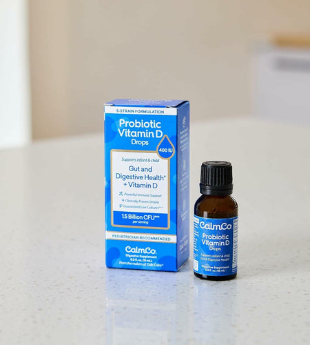 CalmCo Probiotic Vitamin D Drops Infant Child Gut Health Unflavored 15ml 1pc