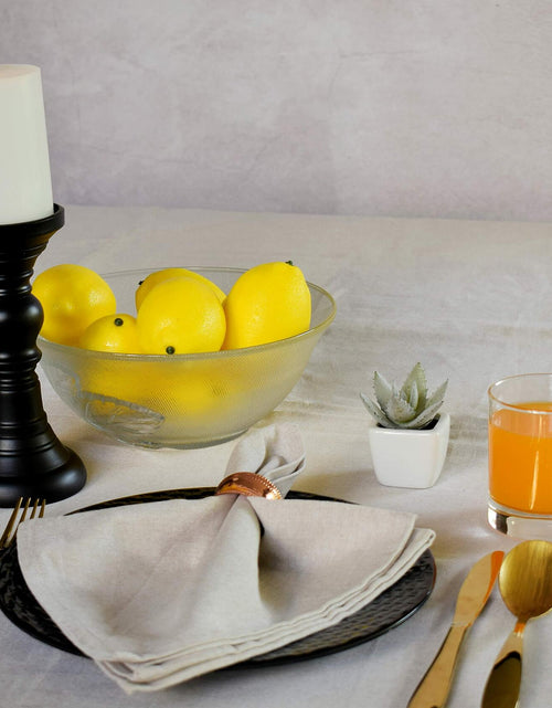 Load image into Gallery viewer, Yourtablecloth Chambray Cloth Napkins Set of 6 Natural 20x20
