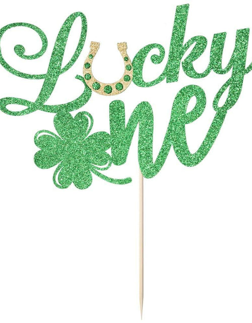 Load image into Gallery viewer, Kaoenla Green Flash Lucky One Cake Topper Birthday Party Decoration
