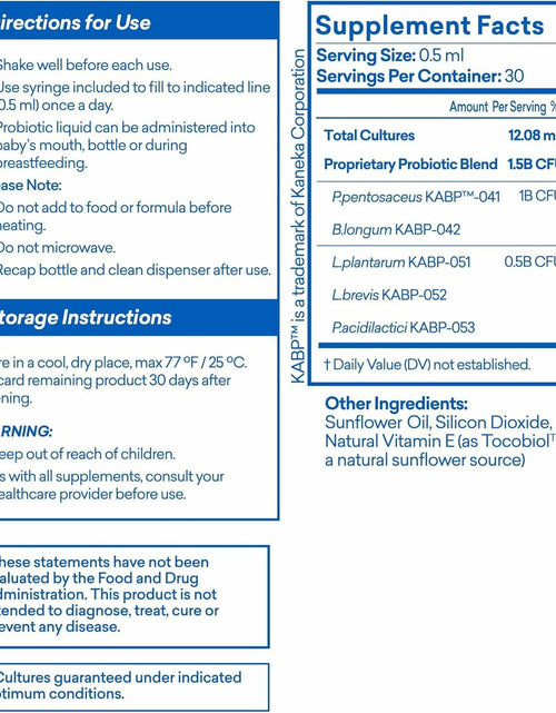 Load image into Gallery viewer, CalmCo Probiotic Vitamin D Drops Infant Child Gut Health Unflavored 15ml 1pc
