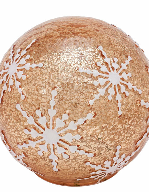 Load image into Gallery viewer, Diahom Christmas Table Decorations 6in Champagne Gold Snowflake Ball

