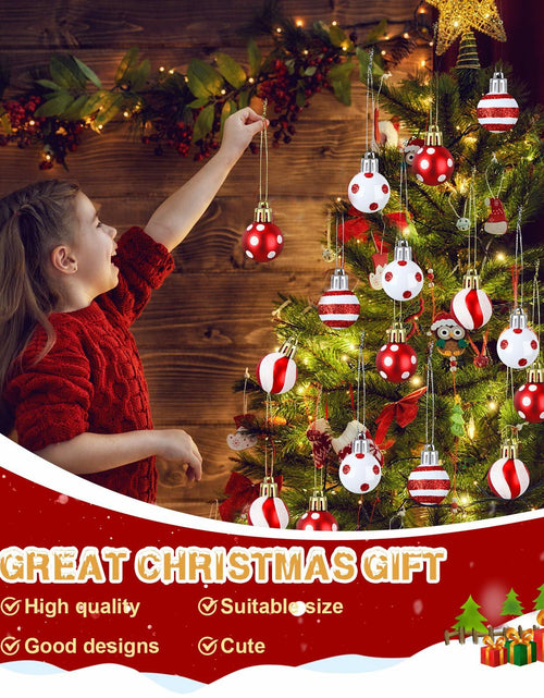 Load image into Gallery viewer, Shappy 72 Pc Mini Red Christmas Ball Ornaments 1.2 Inch Xmas Decor
