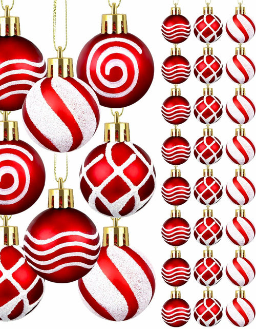 Load image into Gallery viewer, Shappy 72 Pc Mini Red Christmas Ball Ornaments 1.2 Inch Xmas Decor
