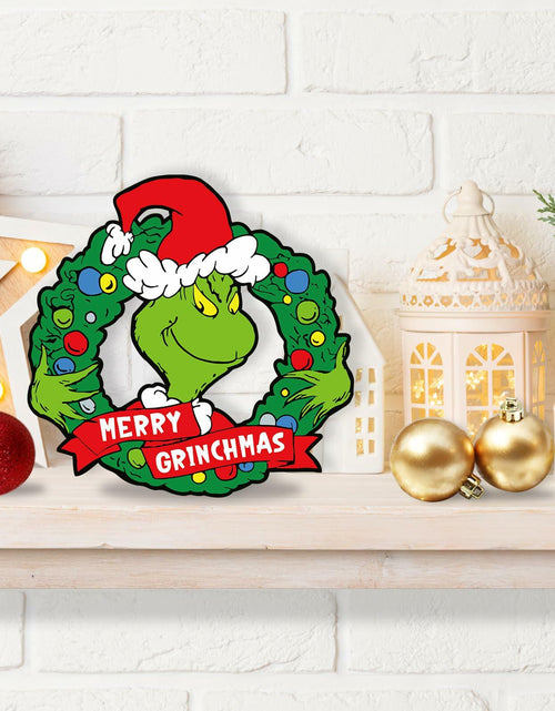 Load image into Gallery viewer, Whoville Merry Christmas Wood Sign Funny Tiered Tray Farmhouse Decor

