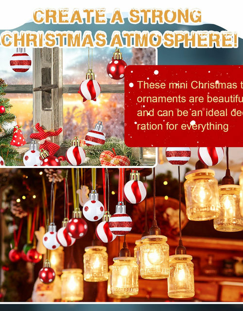 Load image into Gallery viewer, Shappy 72 Pc Mini Red Christmas Ball Ornaments 1.2 Inch Xmas Decor
