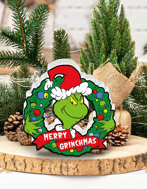 Load image into Gallery viewer, Whoville Merry Christmas Wood Sign Funny Tiered Tray Farmhouse Decor

