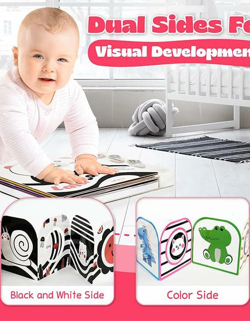 Load image into Gallery viewer, Lalala Baby Black White Sensory Toy with Mirror High Contrast Board Book

