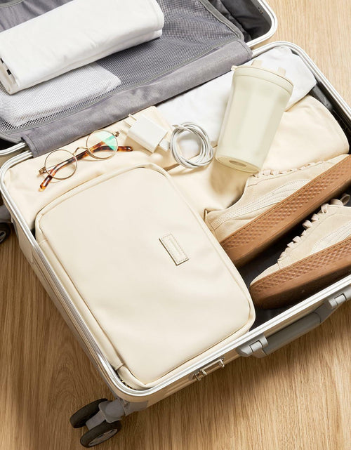 Load image into Gallery viewer, Yikisite Travel Toiletry Bag Hanging Hook Water-resistant Large Beige
