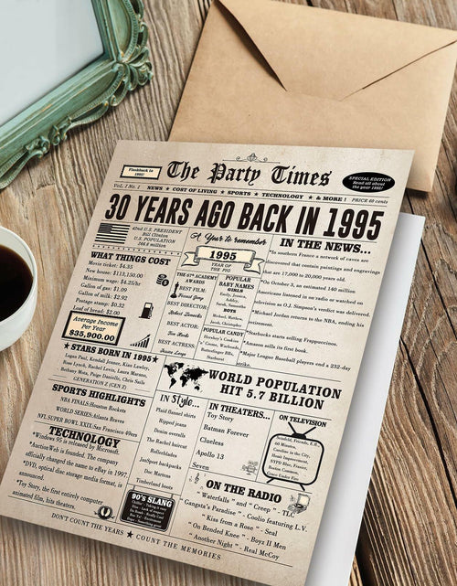 Load image into Gallery viewer, Huameigf Jumbo 30th Birthday Card for Daughter Son, Large Unique Design
