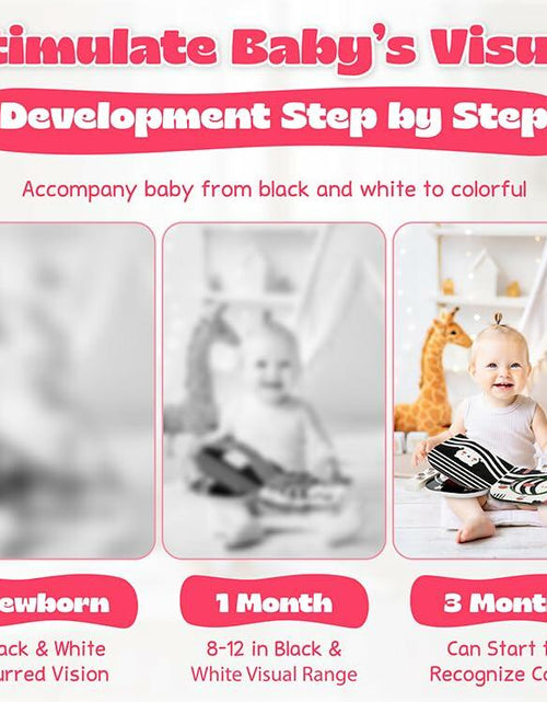 Load image into Gallery viewer, Lalala Baby Black White Sensory Toy with Mirror High Contrast Board Book
