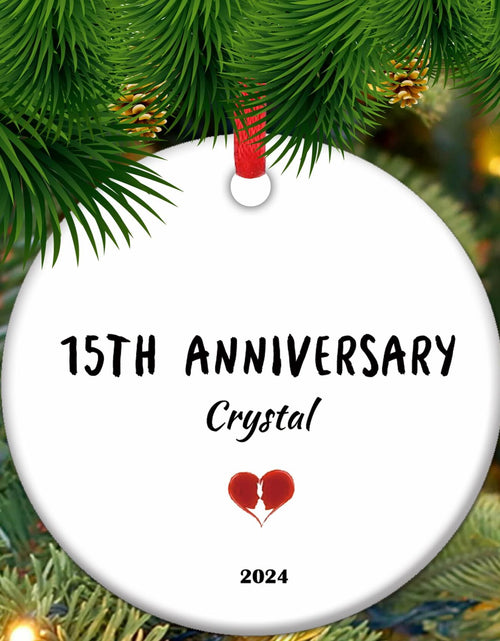 Load image into Gallery viewer, 30th Pearl Anniversary Ornament Christmas Gift for Couple Parents Wife
