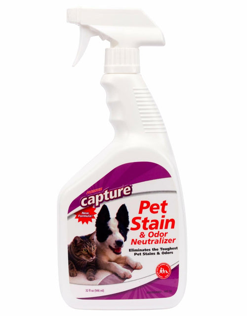 Load image into Gallery viewer, Capture Pet Stain &amp; Odor Neutralizer Spray 32oz Carpet Wood Leather Rug
