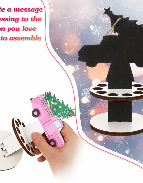 Load image into Gallery viewer, Weysat 3 Pcs Christmas Money Holder Ornaments Wooden Black Cat Xmas Decor
