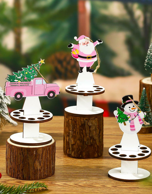 Load image into Gallery viewer, Weysat 3 Pcs Christmas Money Holder Ornaments Wooden Black Cat Xmas Decor
