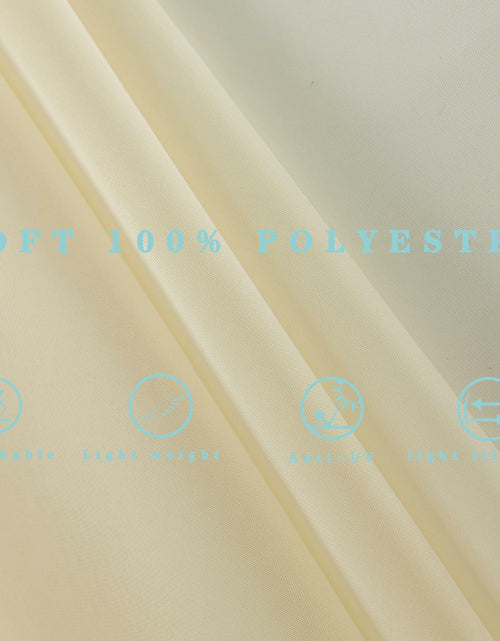 Load image into Gallery viewer, AZRMT Curtains 2 Panels 37x63in Light Filtering Sheer Rod Pocket Soft Beige
