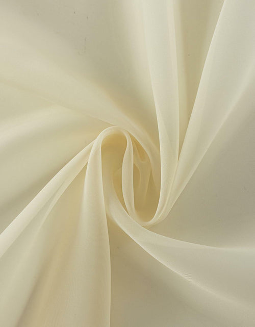 Load image into Gallery viewer, AZRMT Curtains 2 Panels 37x63in Light Filtering Sheer Rod Pocket Soft Beige
