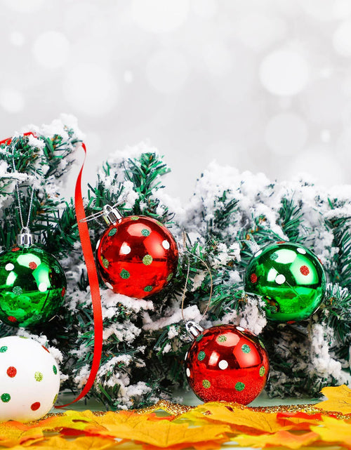 Load image into Gallery viewer, Sumind Christmas Balls Ornaments 6 Pcs 2.4in Swirl Candy Red Green Xmas
