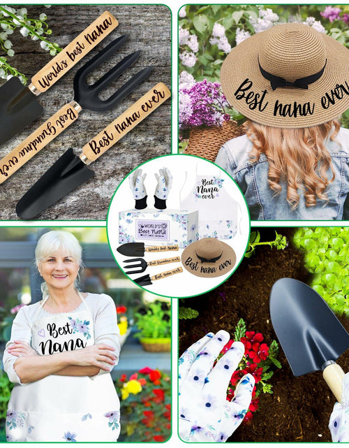 Load image into Gallery viewer, Hexagram Women Garden Tools Kit Outdoor Horticulture Starter Kit Nana Gift
