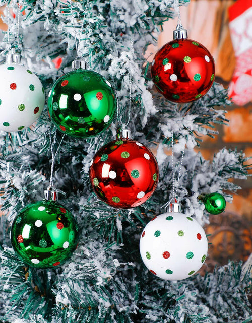 Load image into Gallery viewer, Sumind Christmas Balls Ornaments 6 Pcs 2.4in Swirl Candy Red Green Xmas
