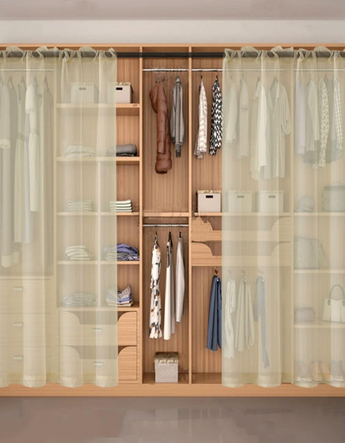Load image into Gallery viewer, AZRMT Curtains 2 Panels 37x63in Light Filtering Sheer Rod Pocket Soft Beige
