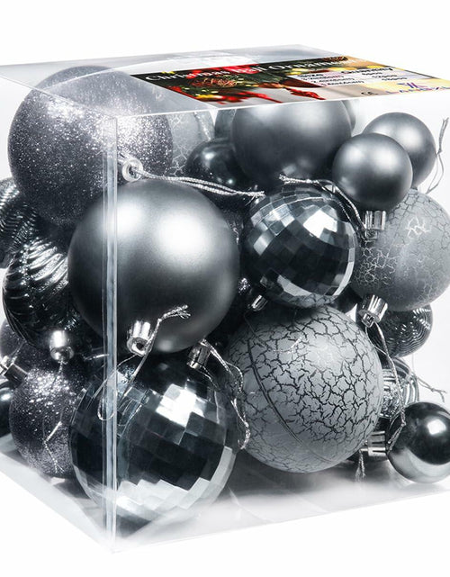 Load image into Gallery viewer, LANGXUN 36pcs Grey Christmas Tree Decorations Balls Shatterproof Ornaments
