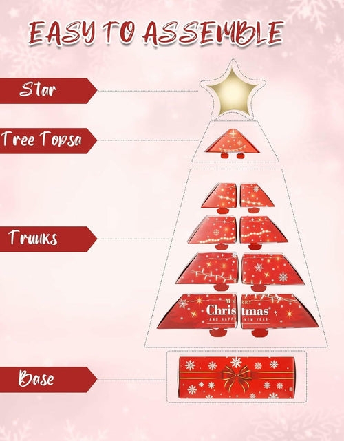 Load image into Gallery viewer, Decoration Boxes Tree Shape LED Light Gift Boxes 19.8x13.6x2.6in Set of 11
