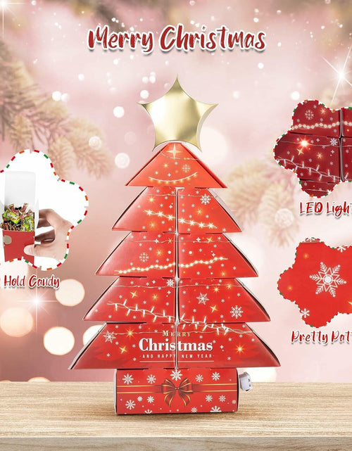 Load image into Gallery viewer, Decoration Boxes Tree Shape LED Light Gift Boxes 19.8x13.6x2.6in Set of 11
