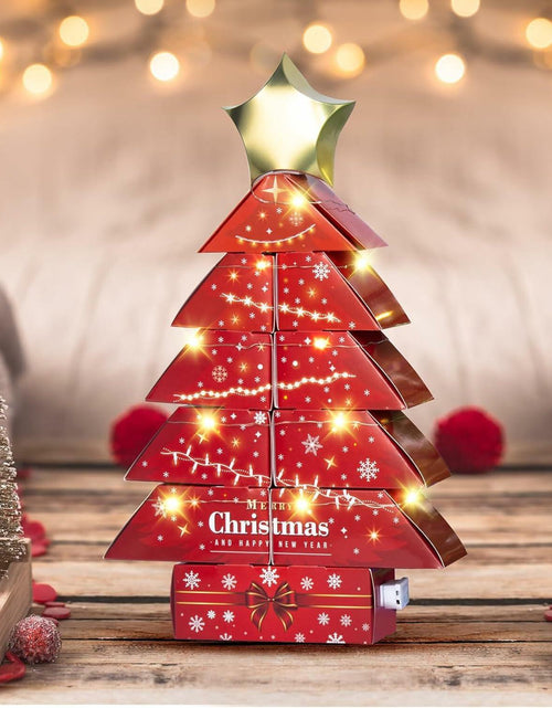 Load image into Gallery viewer, Decoration Boxes Tree Shape LED Light Gift Boxes 19.8x13.6x2.6in Set of 11
