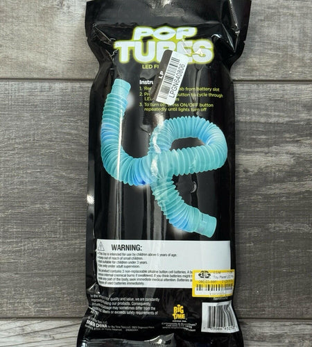 Toy Planet Pop Tubes LED Fidget Sensory Toy P1 Light Up Tubes