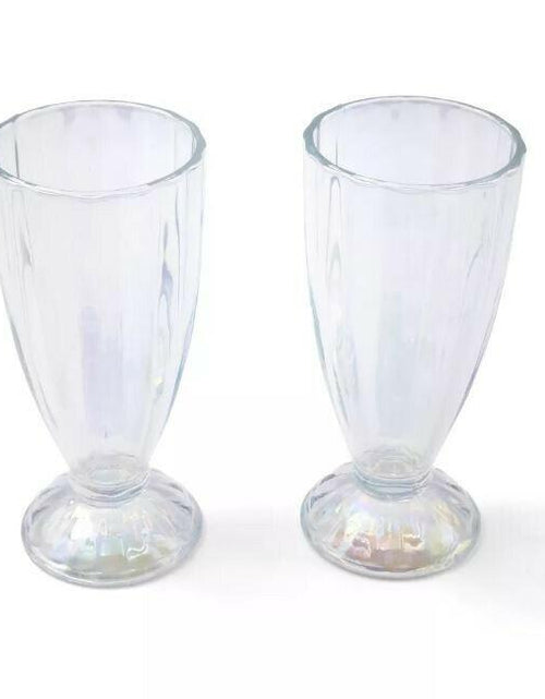 Load image into Gallery viewer, Target Bullseye's Playground Americana Milkshake Glasses 2pk 12.9oz Clear
