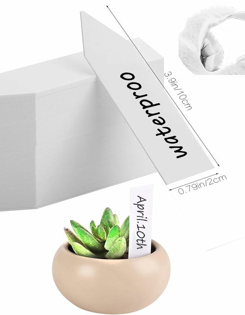 Load image into Gallery viewer, [Like_new] meumtuu 200 PCS White Plastic Plant Labels Garden Markers PVC PVCPL-200W
