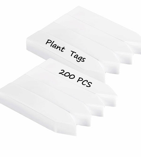 [Like_new] meumtuu 200 PCS White Plastic Plant Labels Garden Markers PVC PVCPL-200W