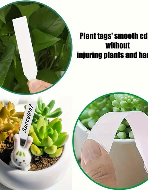 Load image into Gallery viewer, [Like_new] meumtuu 200 PCS White Plastic Plant Labels Garden Markers PVC PVCPL-200W
