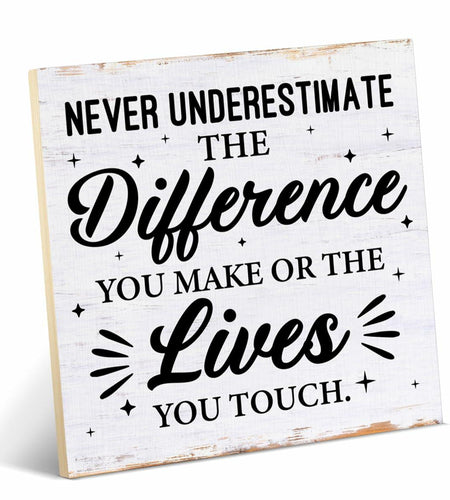 Coworker Appreciation Wood Sign Desk Decor 6.3x6.3 Inches Office Gift